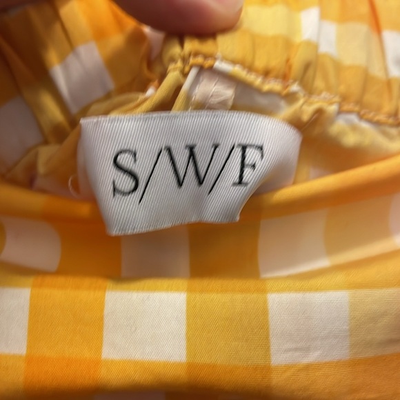 Like new! Anthropologie S/W/F gingham tapered pants - Picture 7 of 8